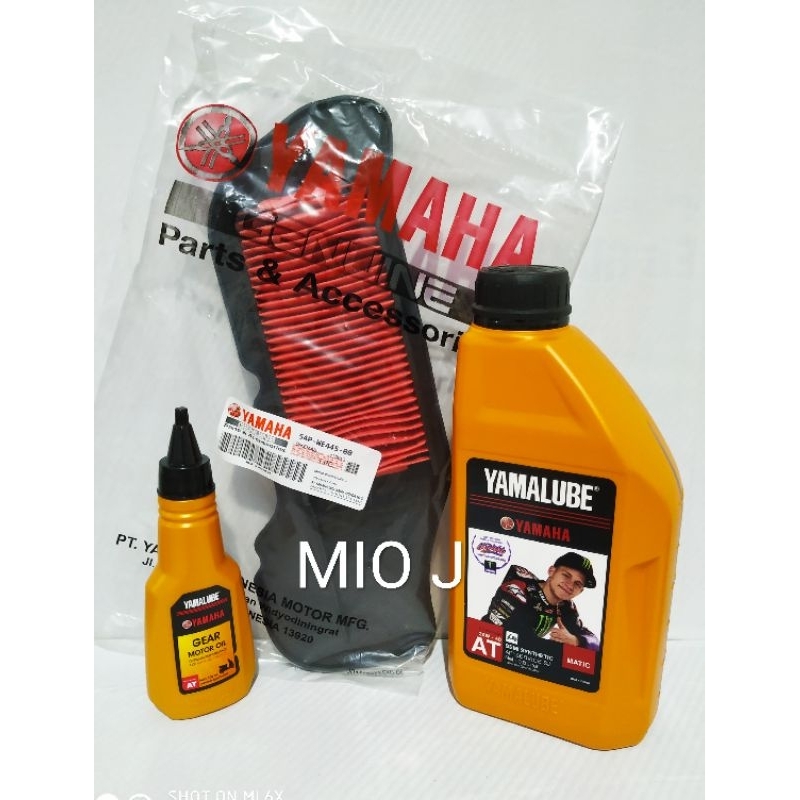 PAKET OLI YAMALUBE MATIC 0.8L + YAMALUBE GEAR 100ML + F UDARA MIO J