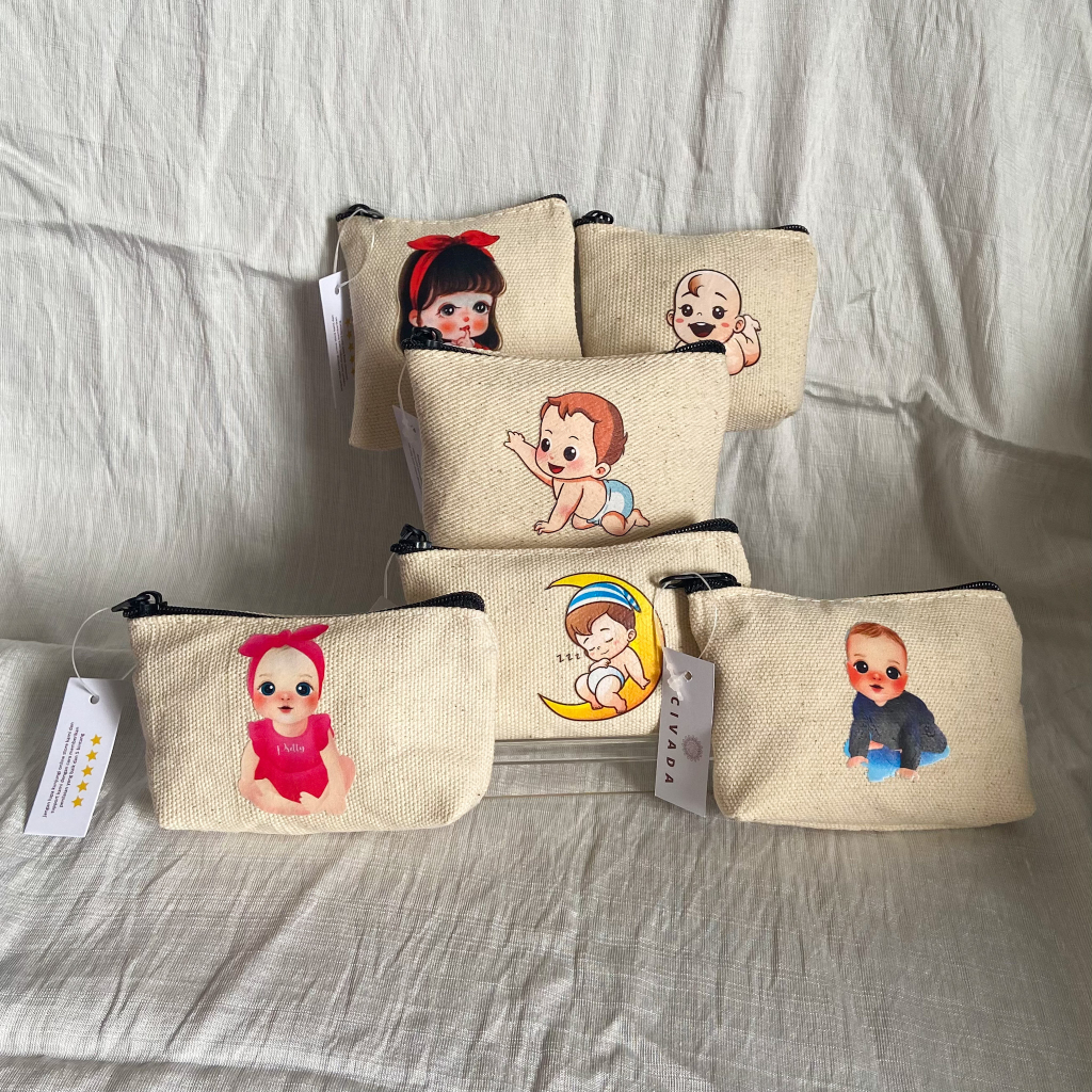 CIVADA GROSIR - DOMPET SELETING, POUCH KOIN , DOMPET KOIN , DOMPET LUCU , SOUVENIR PERNIKAHAN, SOUVE