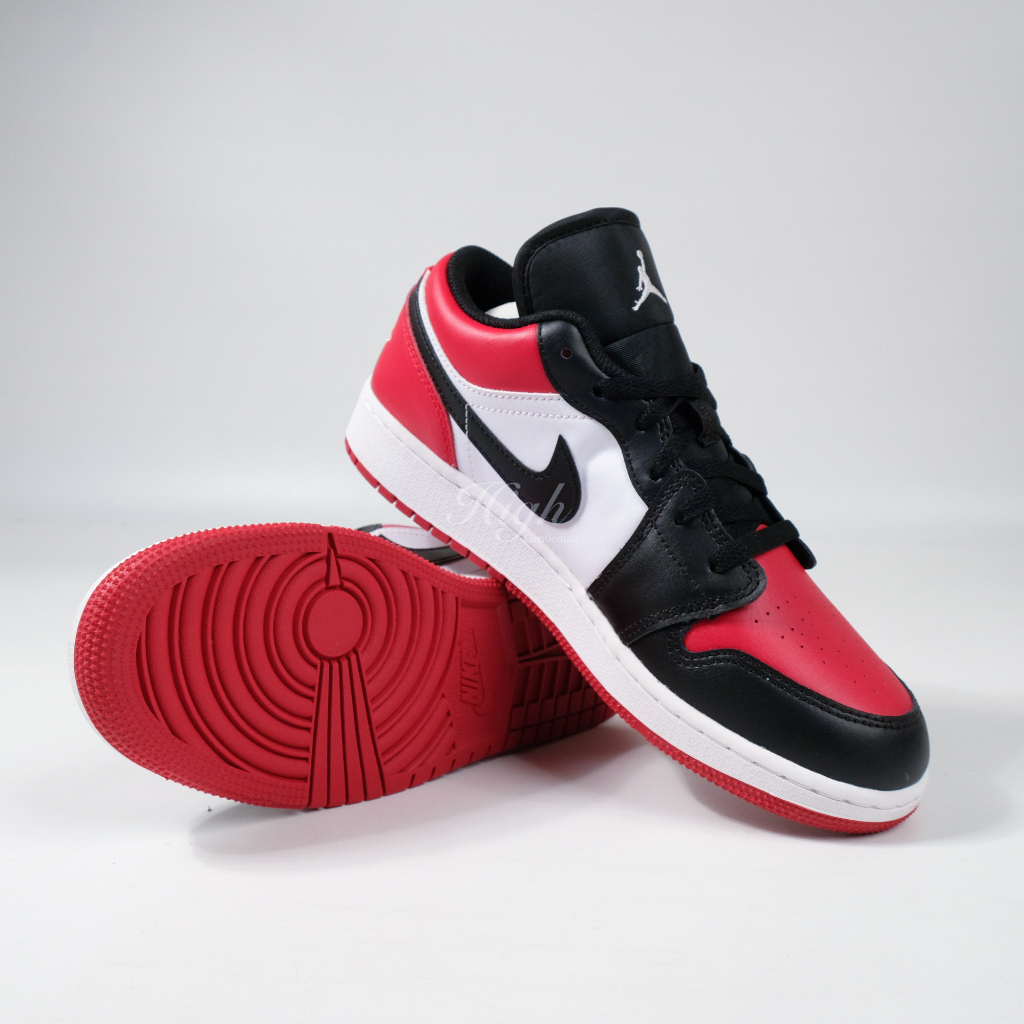 Air Jordan 1 Low Bred Toe GS 553560-612