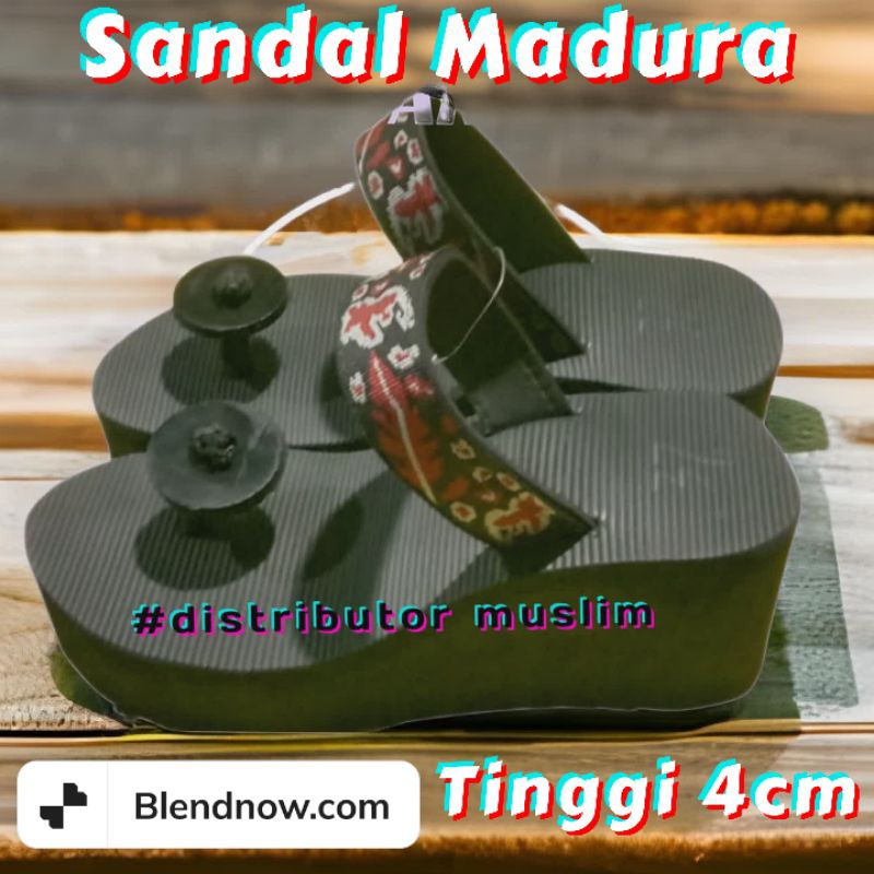 (GROSIR) SANDAL MADURA JAMUR TINGGI 4CM SIZE 36-42 CEWEK CANTIK TERBARU | SANDAL GUNUNG | SANDAL WEDGES (GROSIR &amp; PARTAI)