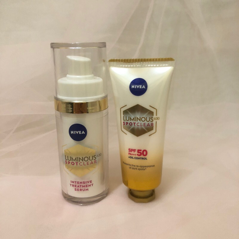 PRELOVED bundle NIVEA luminous 630 serum dan sunscreen