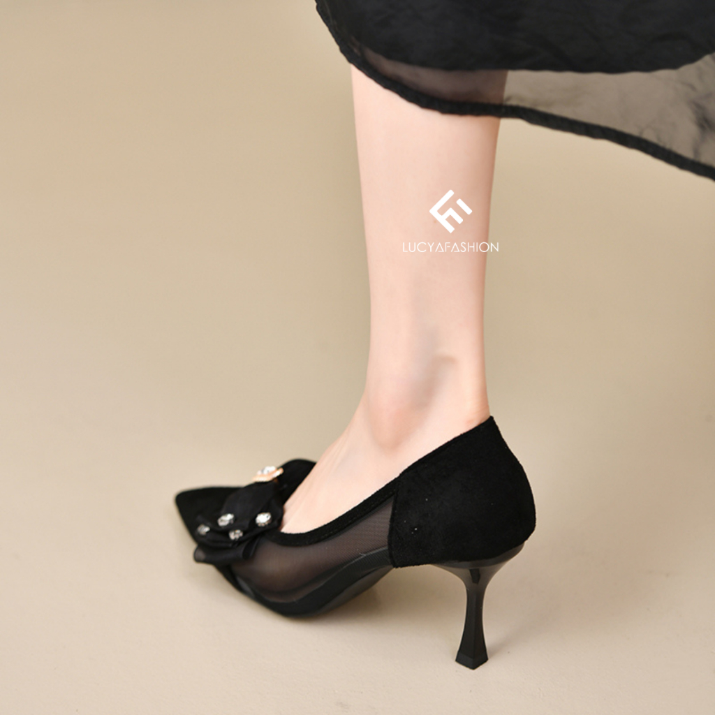 9023 Women High Heels Import Sepatu Hak Pesta Murah Kekinian