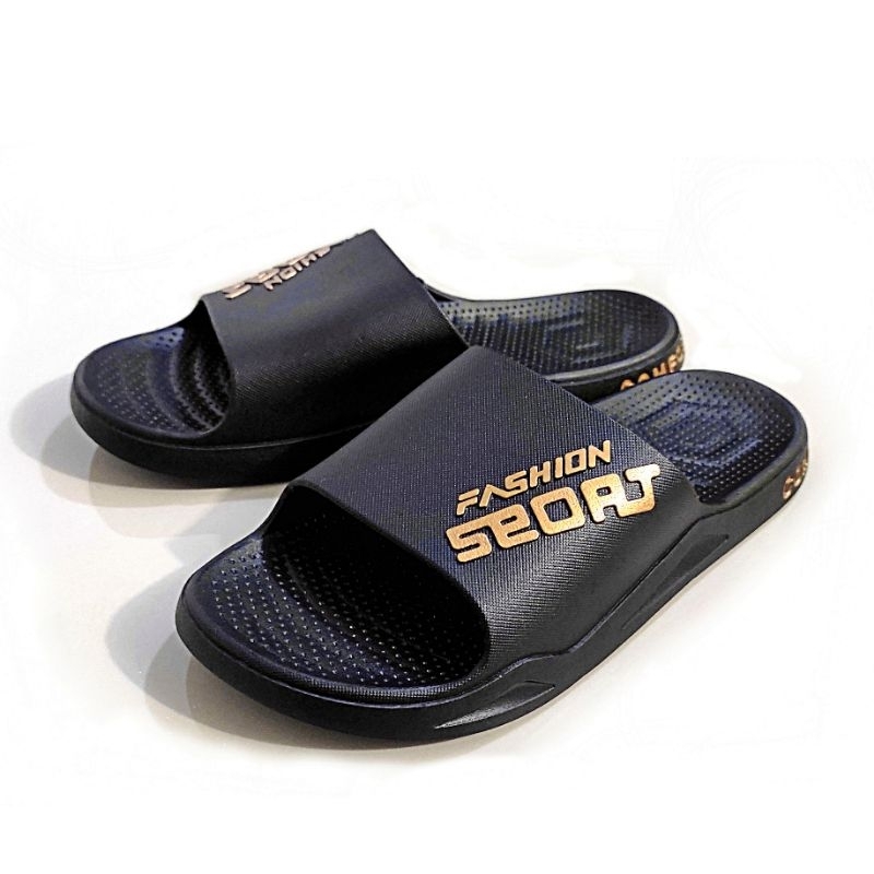 Sandal Pria Slide Fashion Sport / Sandal Karet Pria Viral Kekinian