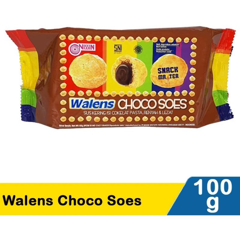 Nissin Walens Kue Soes 3 Varian Rasa 100g