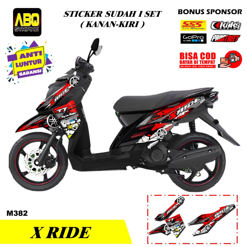 Striping Stiker Motor Yamaha X RIDE 115