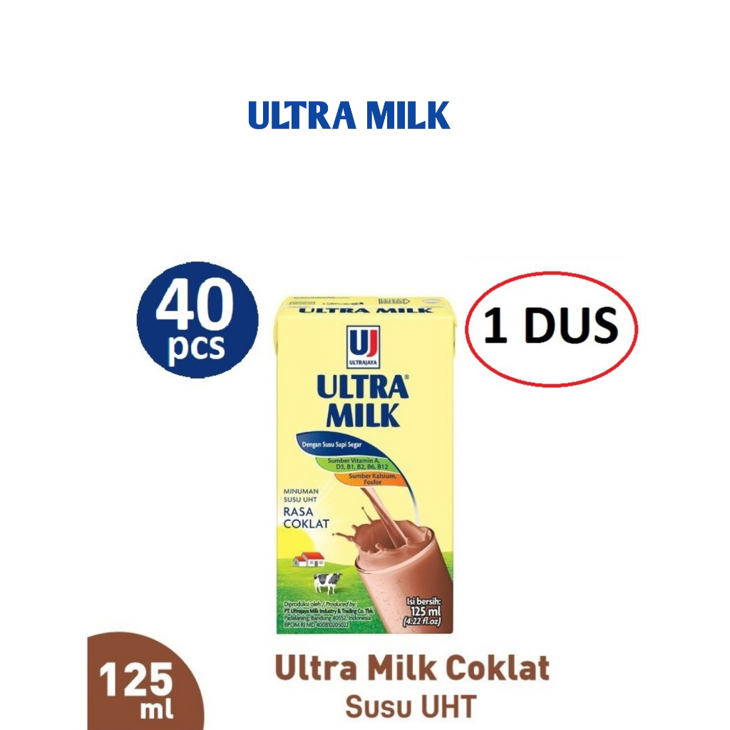 

SUSU ULTRA COKLAT 125 ml (1 DUS ISI 40 )