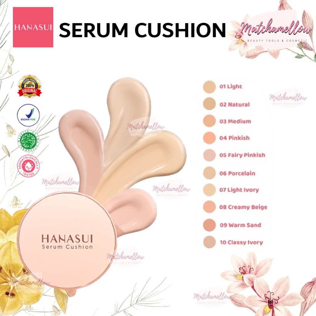 ❄️MATCHA❄️ HANASUI SERUM CUSHION - BB CUSHION CREAM TOTAL COVER BB CREAM ORIGINAL