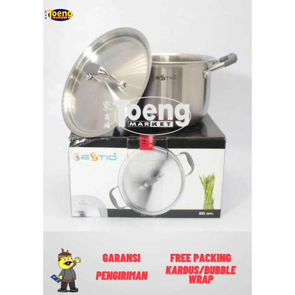 PANCI MASAK / SAUCEPOT / SAUCEPOT 20CM ESTIO P101 ZEBRA