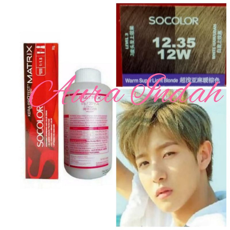 MATRIX SOCOLOR NO. 12.35 / 12W WARM SUPER LIGHT BLONDE DAN OXYDANT 135ML