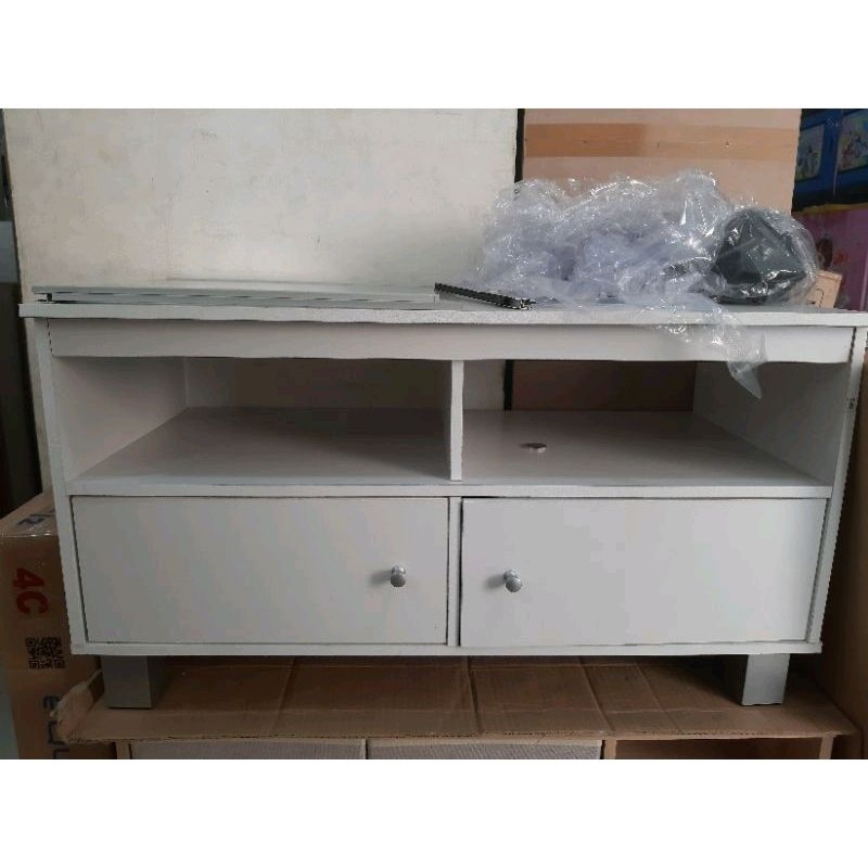 Lemari TV kabinet Meja TV kecil putih