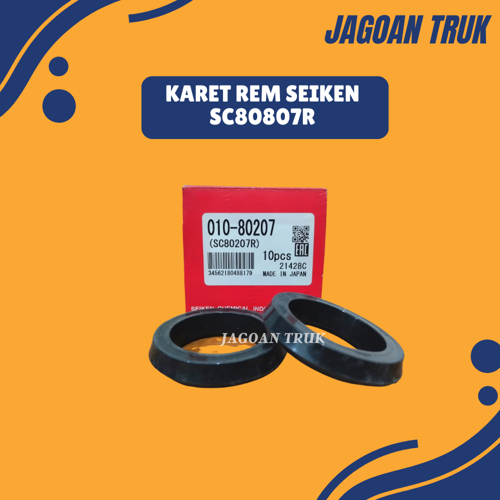 Karet Rem SEIKEN (SC80207R) Depan Hino Lohan/Isuzu Giga