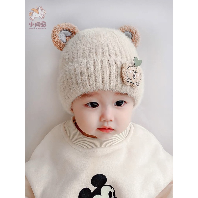 Topi Rajut Bear Korea Anak Bayi Kupluk Anak Bayi Topi anak bayi import