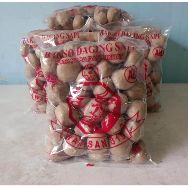 Baso Daging Sapi  Warisan 319. Isi 25butir. Baso Warisan AB 319