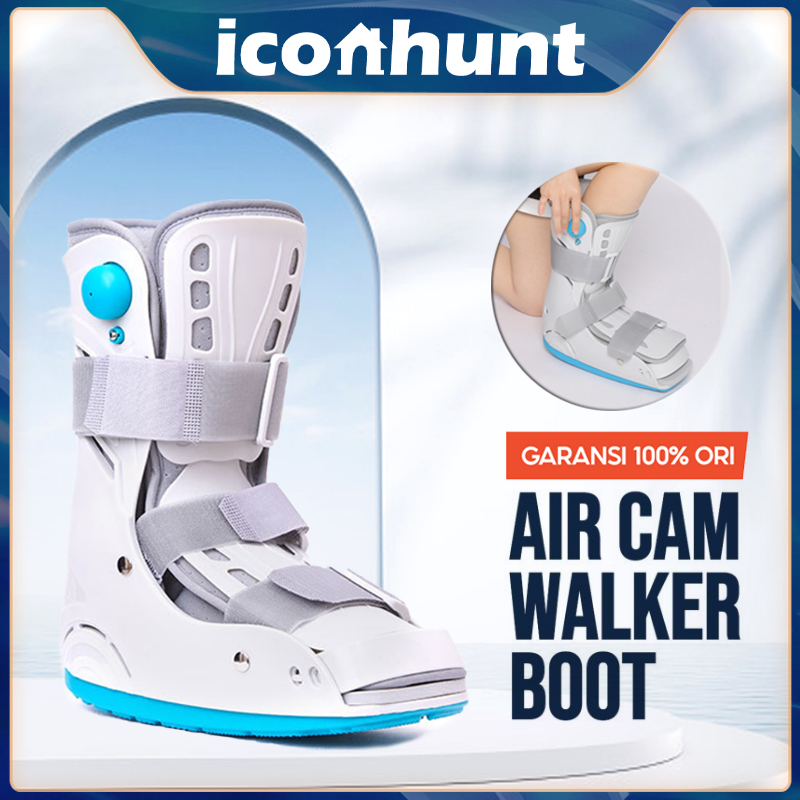 Ankle Walker Boot Airselect Brace /Ankle Foot Orthosis Brace Orthopedi Patah Tulang Kaki - Post Op Pneumatic Air Walker Boot(Dewasa/Anak-anak)