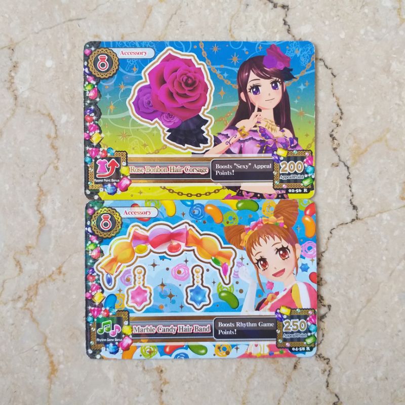 Aikatsu Indo Rare Rose Bonbon Marble Candy Acc Ran Otome