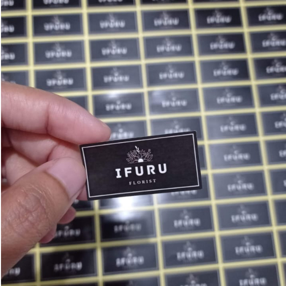 

[mp45 b] 260pcs Stiker Chromo Custom Logo Label Kemasan Makanan Minuman Olshop Stiker