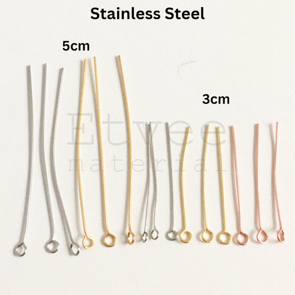 L52 eyepin stainless steel earring findings HYPOALLERGENIC