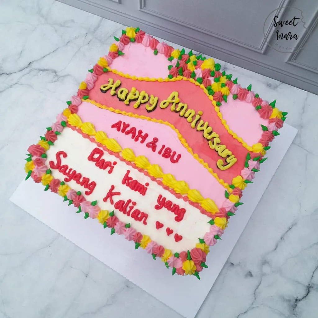 

PAPAN BUNGA CAKE VIRAL 18CM