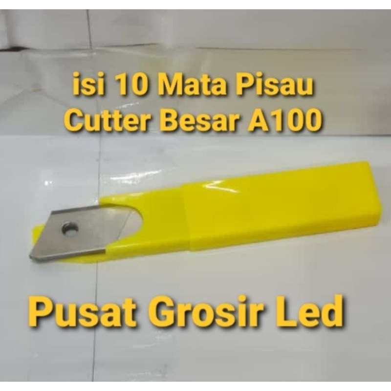 Pisau CUTTER HOKI H-500+ BESAR /ISI CUTTER BESAR 10 MATA PISAU  A-100