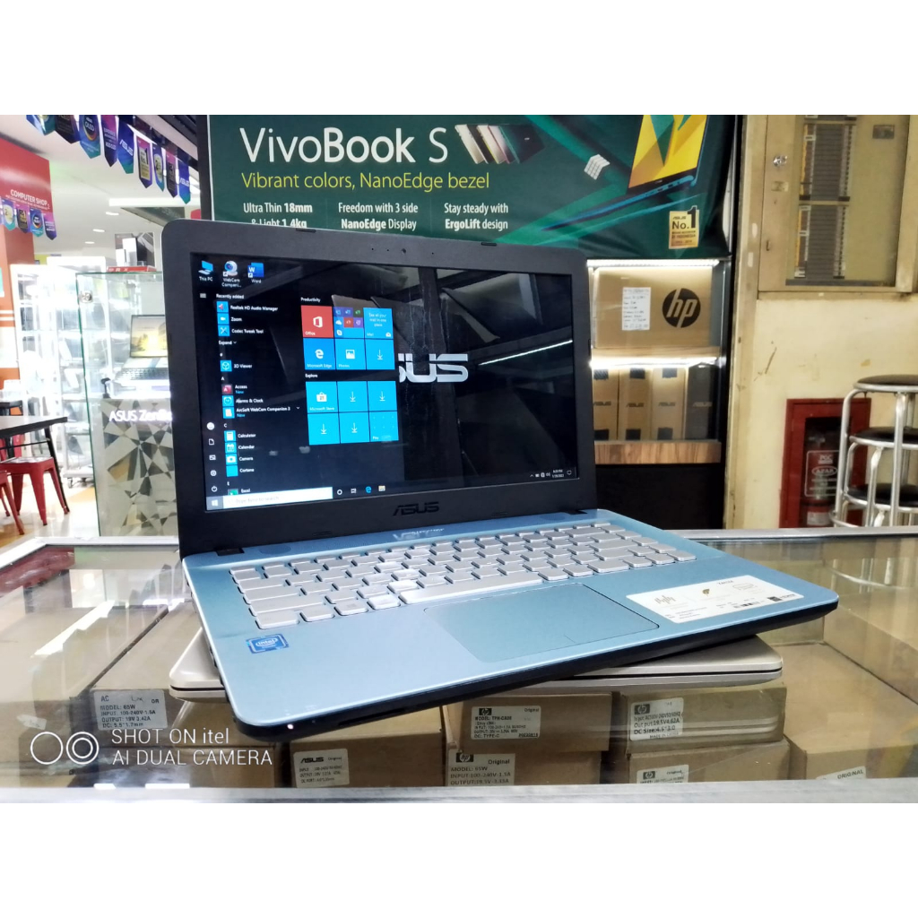 laptop Leptop Bekas second asus X441 RAM 4GB 2GB MULUS BARU PEMAKAIAN SSD 128 14 INC