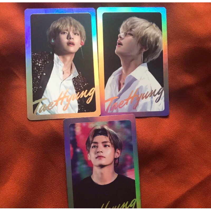 pc/photocard (set) taehyung-v bts 'fansite'