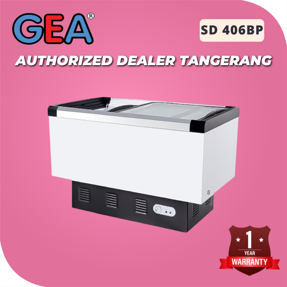 FREEZER GEA SD-406BP KULKAS PINTU GESER FREEZER ES KRIM SLIDING FLAT
