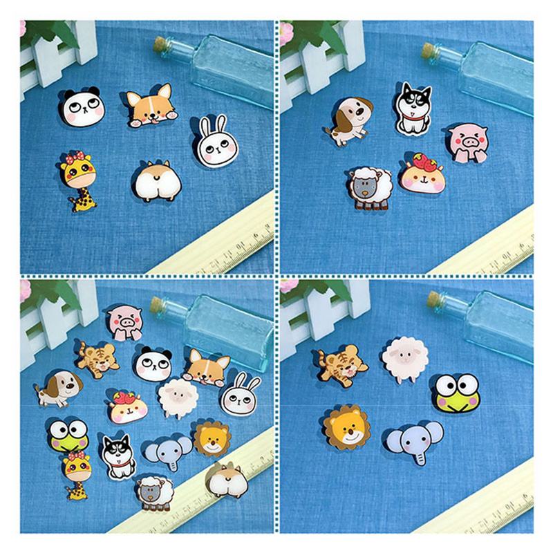 COD❤️Pin Akrilik Lucu Aksesoris Seri (Animal) untuk Tas Cute Pin Brooch Pin Bros Acrylic Korean Style-A.one