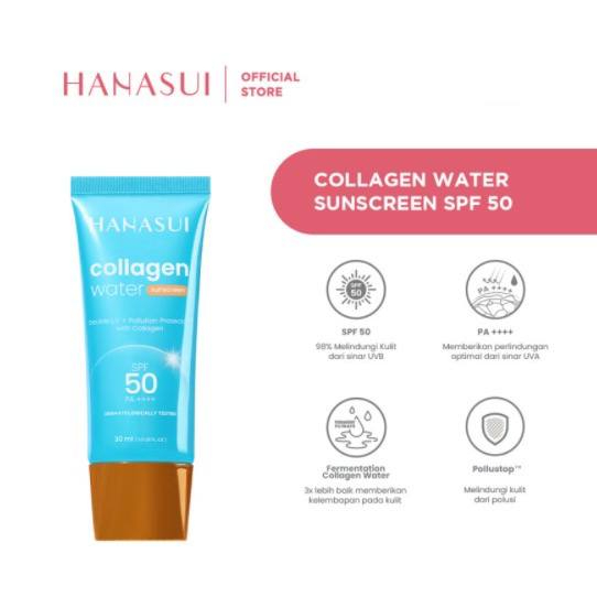 [MS] HANASUI WATER COLLAGEN SUNSCREEN SPF30 | SPF50 PA++ 30ML BPOM