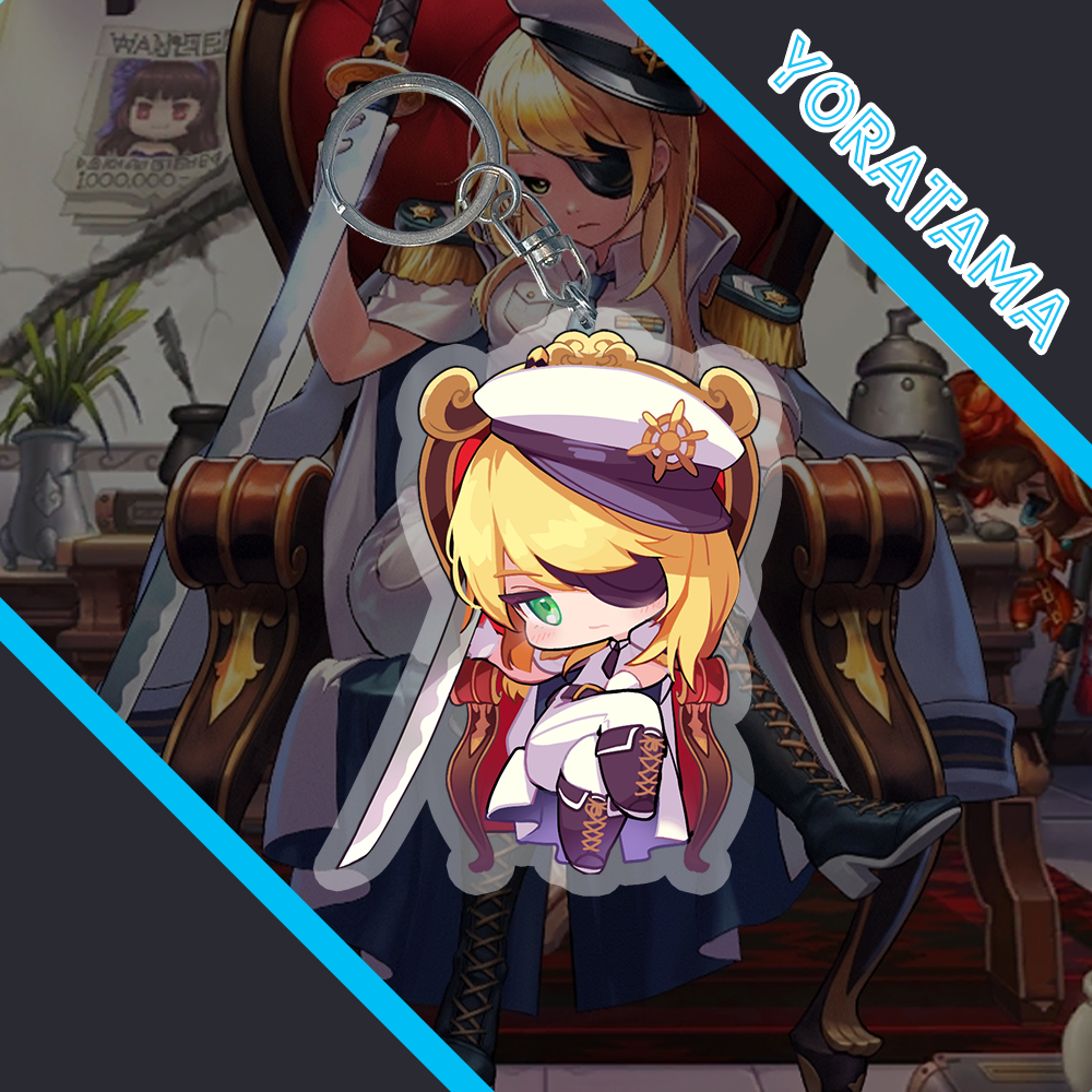 Gantungan Kunci Marina Guardian Tales, Keychain Anime Lucu