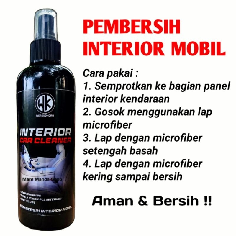 Pembersih Interior Mobil / Jok plafon karpet dasboard doortrim / Interior Car Cleaner