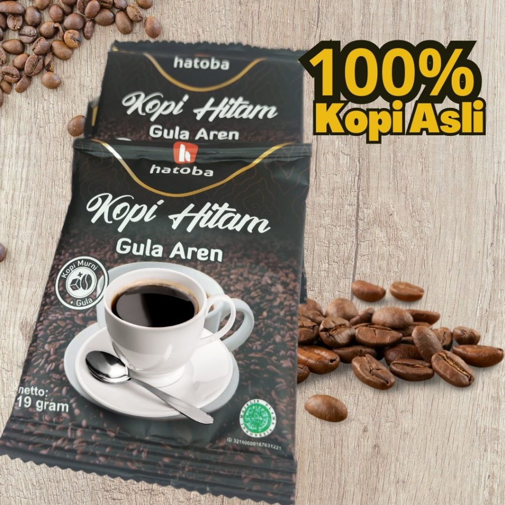 

100% Kopi Murni Kopi Gula Aren Siap Seduh Kopi Hitam Murni - kopi hatoba