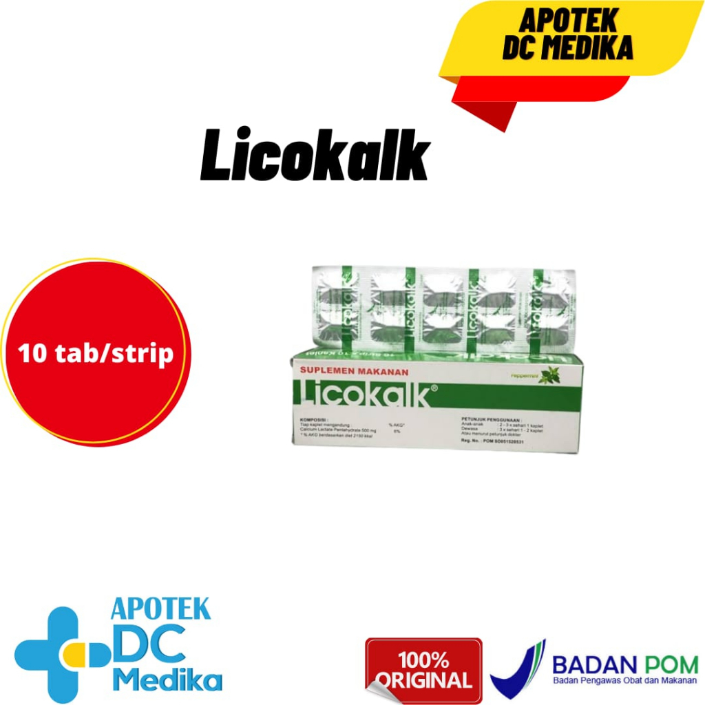 LICOKALK/KALSIUM/TULANG/GIGI