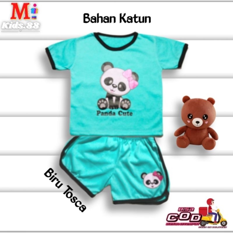 setelan anak playset/CUPA CUPS setelan baju anak anak perempuan/NEW PANDA/size S,M,L,XL,XXL buat usia 0-4 tahun