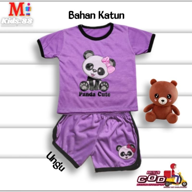 setelan anak playset/CUPA CUPS setelan baju anak anak perempuan/NEW PANDA/size S,M,L,XL,XXL buat usia 0-4 tahun