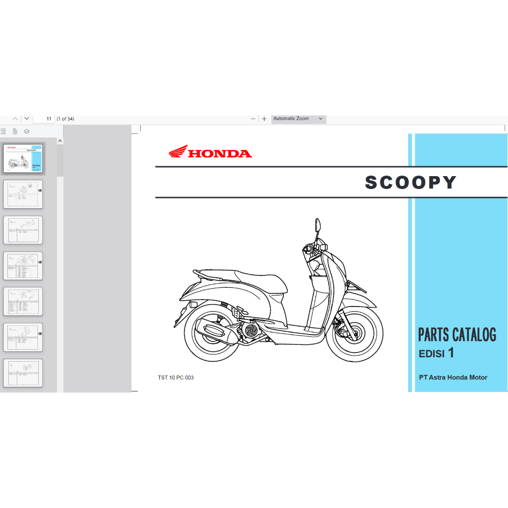 motor Honda-Scoopy Buku Parts Catalogue Copian Honda Katalog-Suku-Cadang-Honda-Scoopy