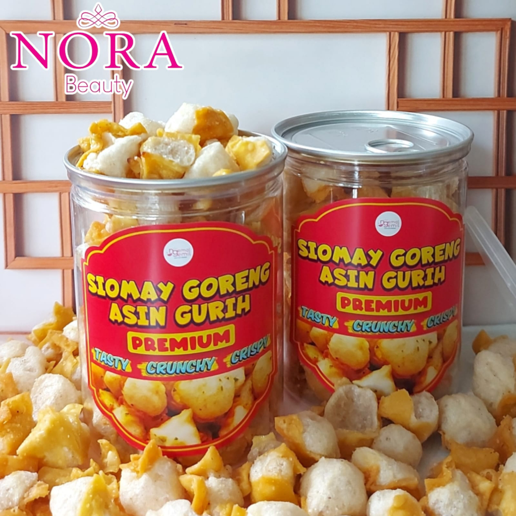 

Cemilan Siomay Goreng Kering Asin Gurih Kemasan CAN Premium //murah