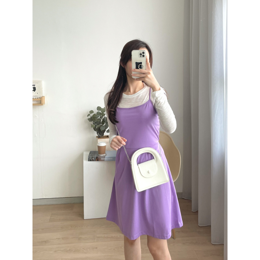 Kadaka S-0156 Set Korea Tangan Panjang Mini Dress Terpisah