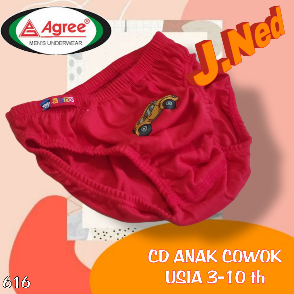 J616 (PER 1 POTONG) Celana Dalam Anak Pria 5 SAMPAI 11 TAHUN SIZE M L XXL