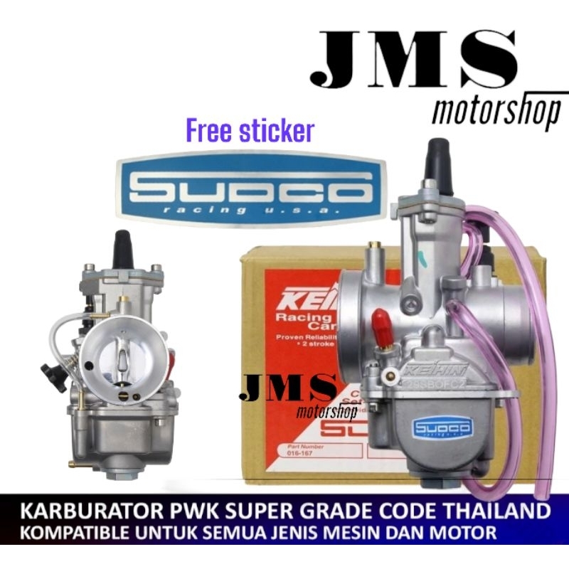 (BISA COD) KARBURATOR SUDCO KEIHIN PWK 24 26 28 30 32 34 KARBU FULL SET THAILAND PWK SMASH SHOGUN SK