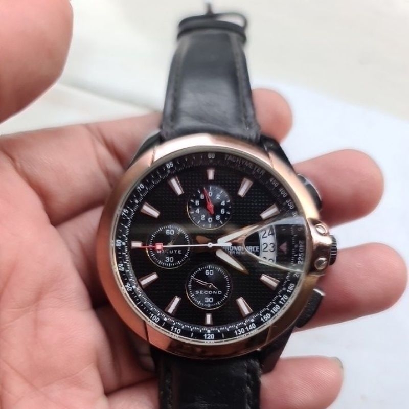 jam tangan original swiss chronoforce preloved second bekas