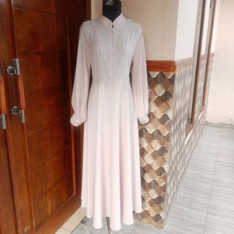 gaun terbaru wanita busui gamis busui dress busui bisa request ukuran