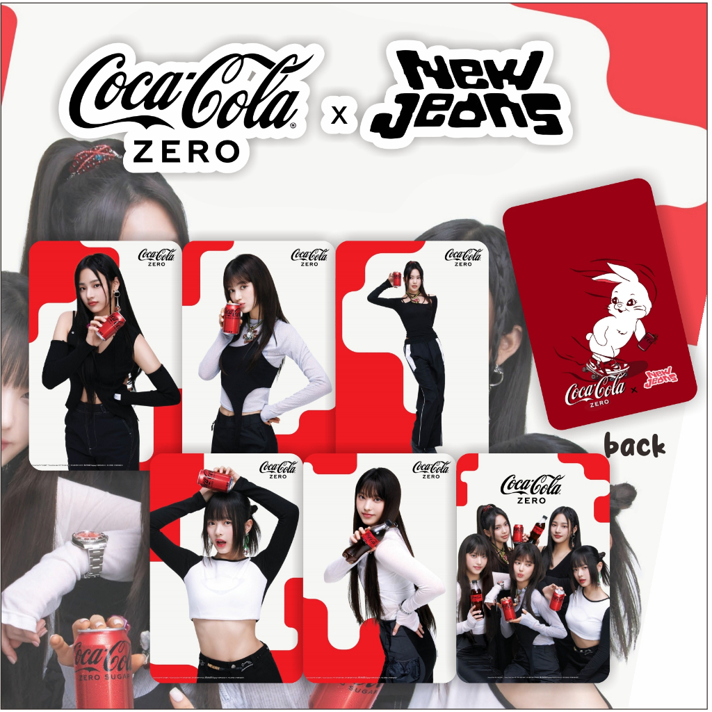 Photocard New Jeans x coca cola, newjeans x mcd Collab