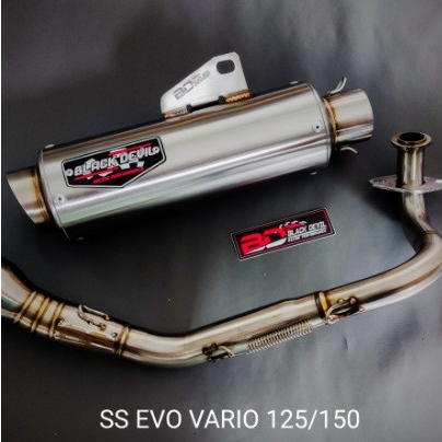 Knalpot black devil r2 seca fullsystem vario