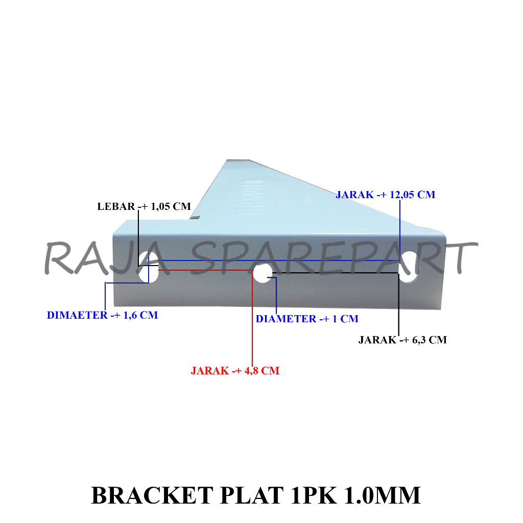 BRACKET PALT/BRACKET OUTDOOR AC 1/2PK - 1PK 1.0 MM