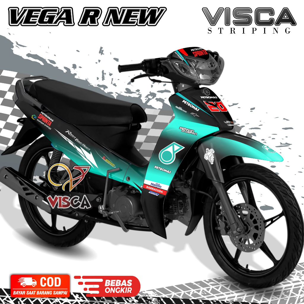 Decal Vega R New - Stiker Vega R New - Dekal Vega R New Full Body - Striping Vega R New Variasi - De