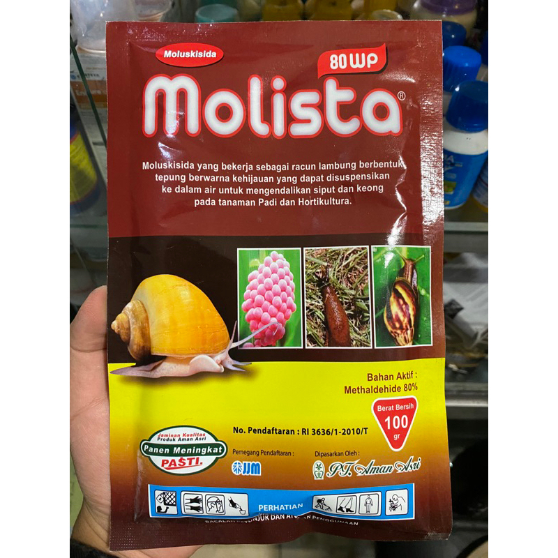 MOLISKISIDA MOLISTA 80WP UKURAN 100GRAM RACUN KEONG