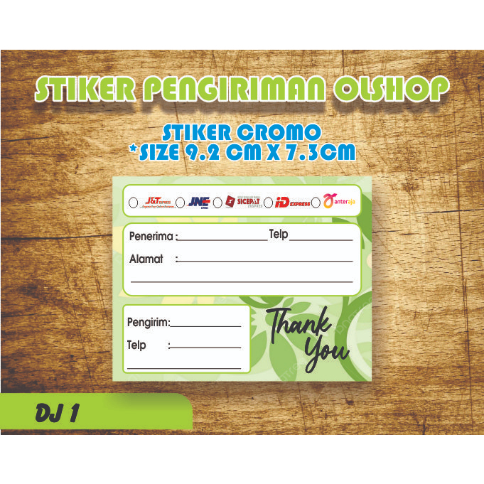 

STIKER LABEL PENGIRIMAN OLSHOP/STIKER LABEL PENGIRIMAN /STIKER PENGIRIMAN OLSHOP