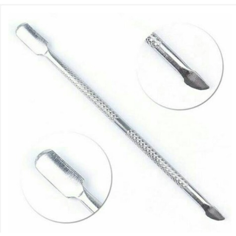 BFA011 Alat Pendorong Kutikula / Curticle Pusher Bahan Stainless Steel Manicure Pedicure Nail Art Tools