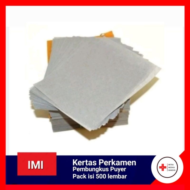 

Kertas Perkamen Kertas Pembungkus Obat Puyer pack 500lbr