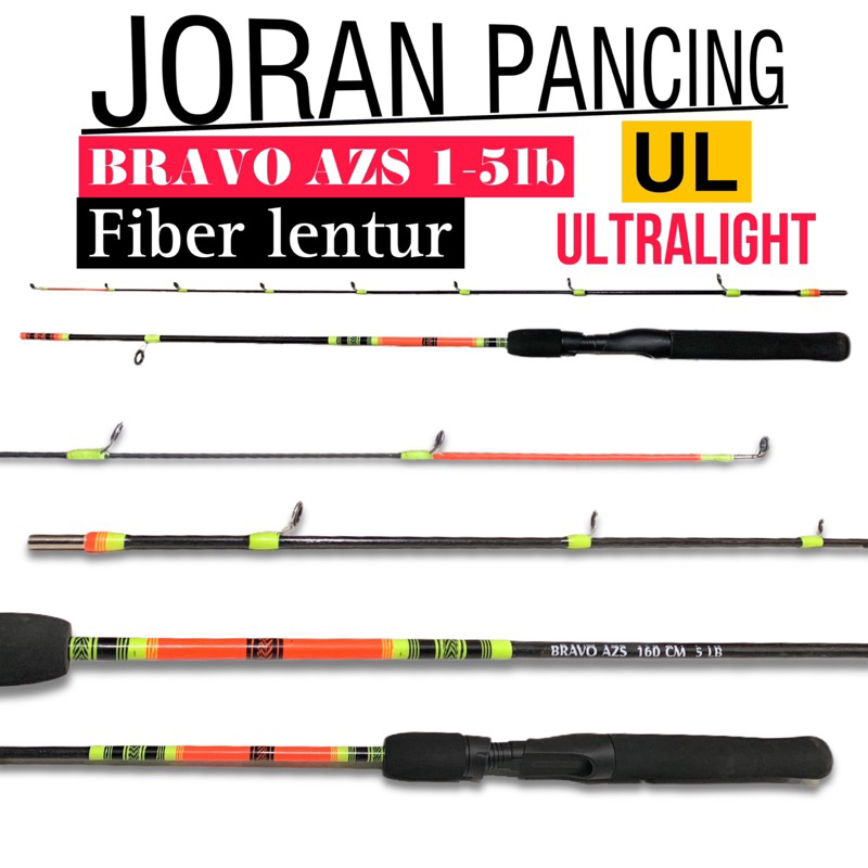 ALAT PANCING JORAN UL FIBER SOLID Lentur Ultralight panjang 160Cm Joran udang